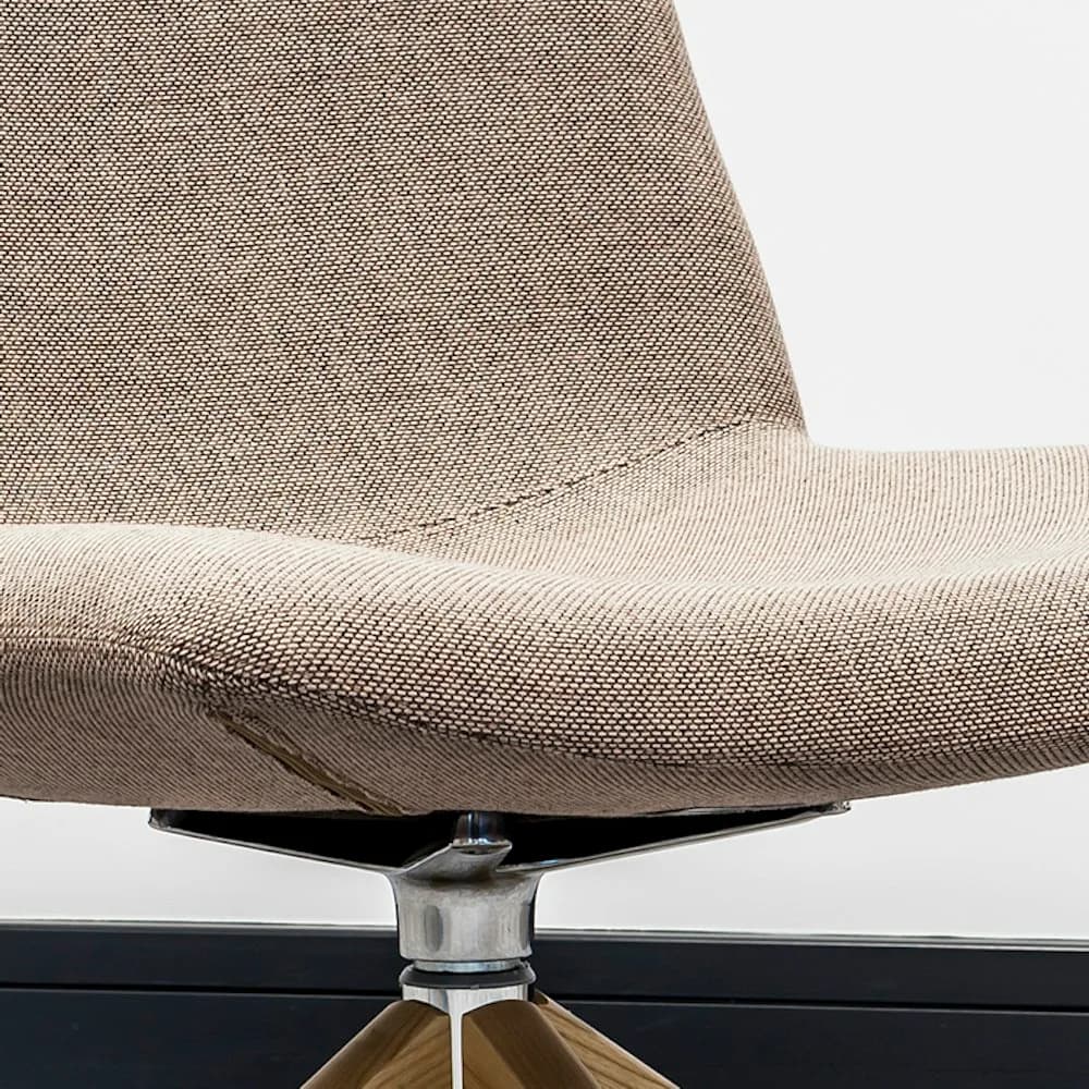 Kora lounge chair, oatmeal fabric, detail