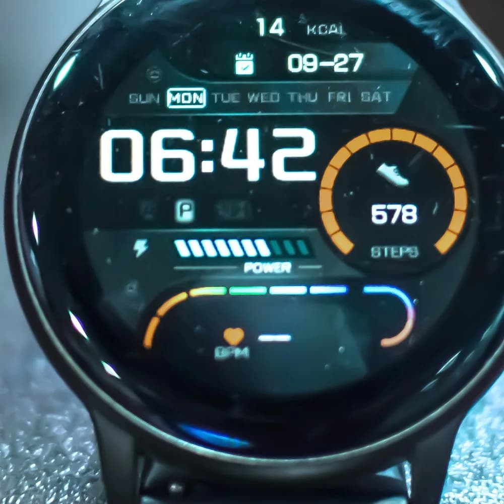 Stride S2 smartwatch with AMOLED display, detail